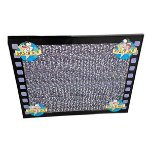 Peanuts Snoopy Space Ace Magic Eye Vintage 1993 Holusion Poster In Flame